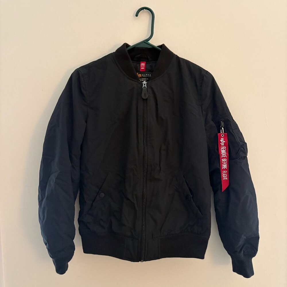 Alpha Industries Black Bomber Jacket